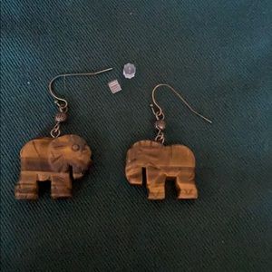 Tiger’s Eye earrings.